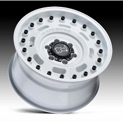 Black Rhino Axle Gloss White Custom Truck Wheels 2